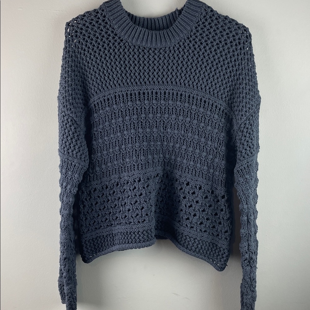 Universal Thread Open Weave Crochet Sweater Size S